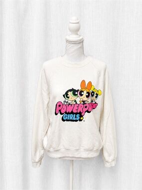 The Powerpuff Graphic Crewneck Sweatshirt - Cream